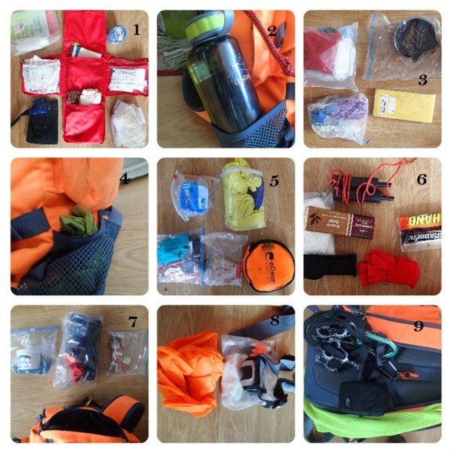 orange winter pack collage