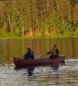 corey and Giulio canoe